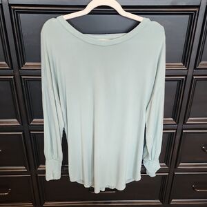Three Bird Nest Green Relaxed Blouse